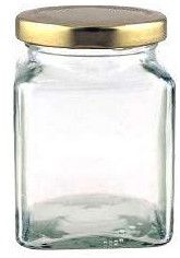 400ml ITC Square Glass Jar