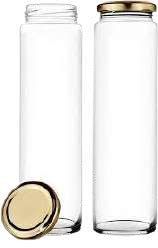 450 Ml Bamboo Glass Jar