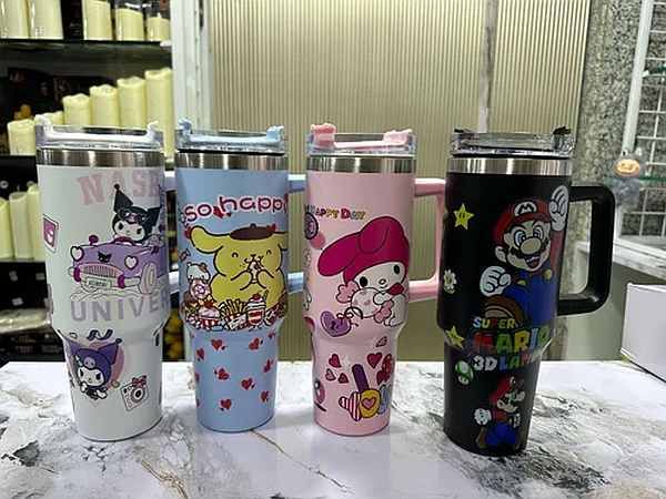 Cartoon Printed Steel Tumblers