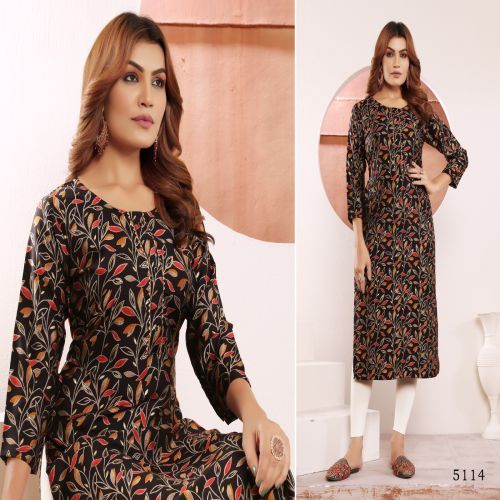 Cotton Floral Ladies Printed Kurti Casual