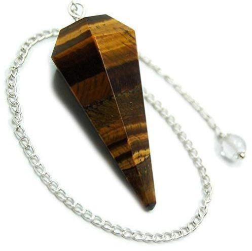 Tiger Eye Pendulum, Packaging Type : Brown for Healing