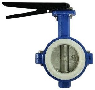 Stainless Steel PTFE Seated Butterfly Valves, Connection Type : Wafer