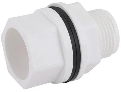 Polished Ozil UPVC Socket Tank Nipple, Color : White