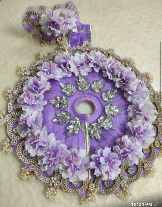 Purple Laddu Gopal Dress with Pagdi