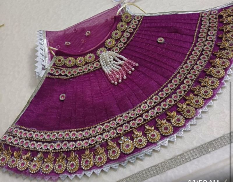 Purple Silk Mata Rani Dress