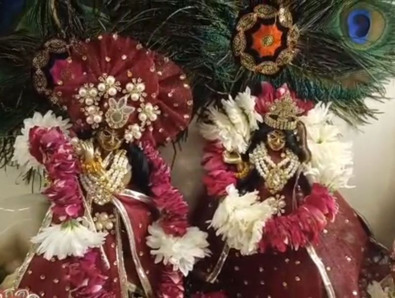 Traditional Design Radha Krishna Dress