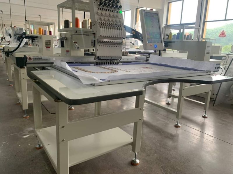 Single Head 12 Needle Computerized Embroidery Machine