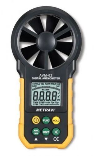 Plastic Digital Anemometer, Power Source : Battery