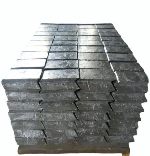 Polished Refined Lead Ingot, Shape : Rectangular for Industrial Use