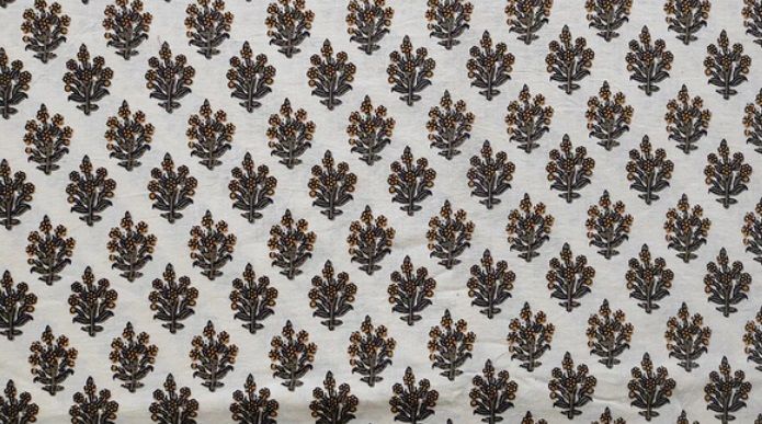 Bagru Hand Block Printed Cotton FABRIC-HF6400