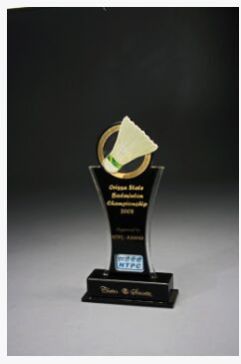 Acrylic Trophies Badminton Ga 602