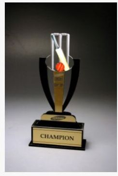 Acrylic Trophies Cricket Regular