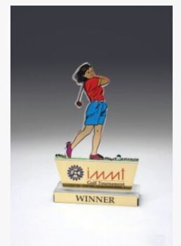 Acrylic Trophies Golf Ladies