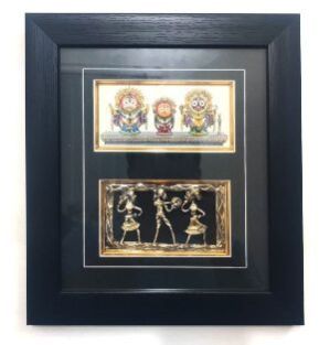 Dokra Wall Hanging Pattachitra Frame
