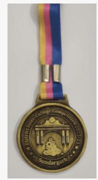 Embossed Medal Antique Gold