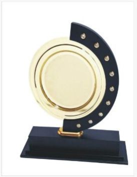 Round Share Stone Studded Eminent Special Trophy