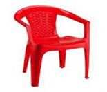 Red Indoor Plastic Chair, For Sitting