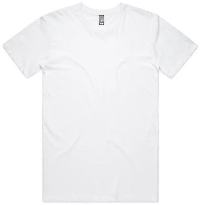 Mens White Staple Tee Shirt