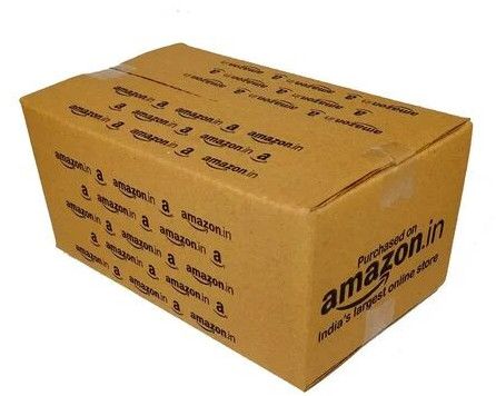 Amazon Printed Corrugated Box, Color : Brown