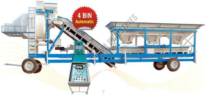 VKCP 530-4 BIN Automatic Mobile Concrete Batching Plant