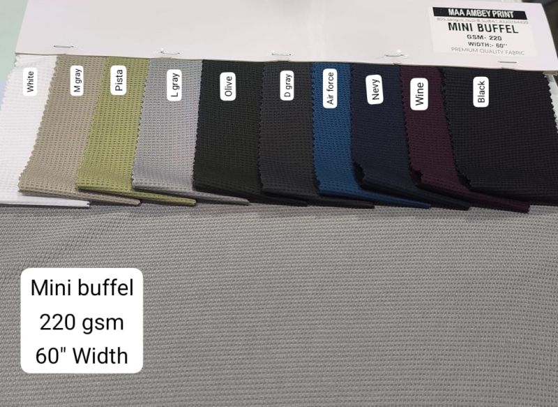 Mini Waffle Polyester Lycra Fabric