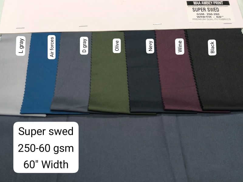 Super Swed Polyester Lycra Fabric - GSM - 260 - Superior Quality Track Pant Fabric