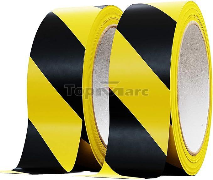 Black & Yellow Hazard Tape for Floor Marking