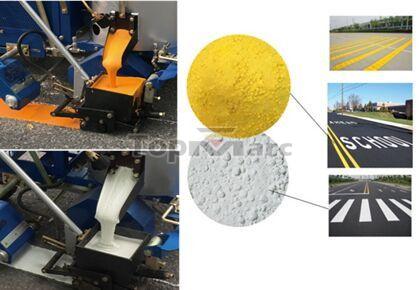 Glass Beads - Road Marking for Pedestrian Crossings, Symbols