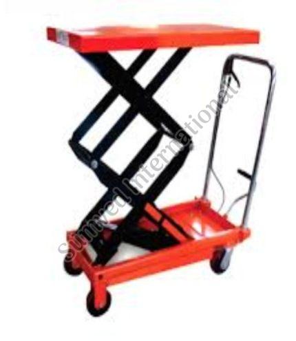 Josts Mobile Scissor Lift Table, Color : Red, Yellow, Red, Yellow