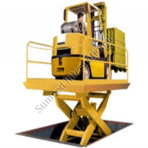 Polished Josts Pit Mounted Scissor Lift, Color : Red Yellow 10inch