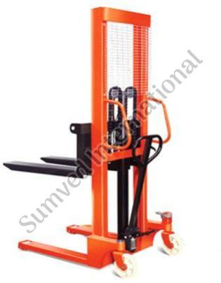 Steel MHS1516 Semi Electric Stacker, Color : Orange