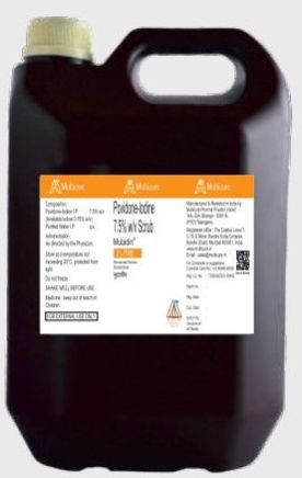 4500ml Mutadine 7.5% Solution IP, Packaging Type : HDPE Can