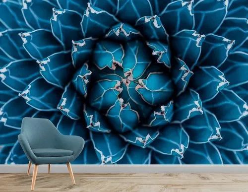 Laminated Flowers 3D Waterproof Wallpaper