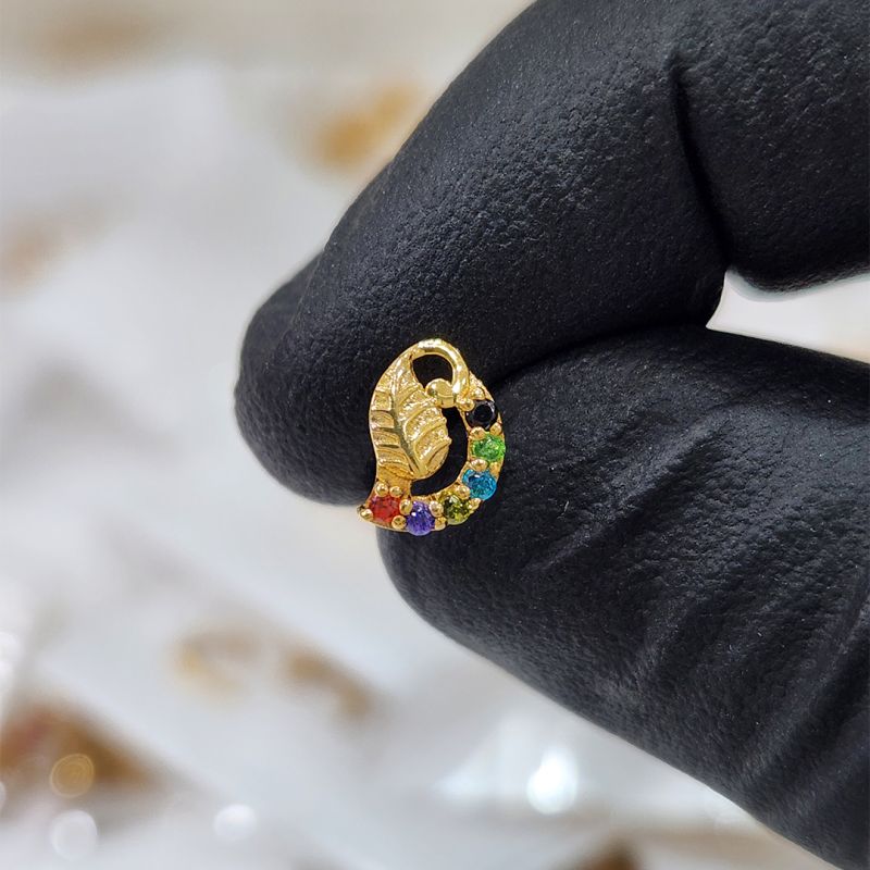 Gold Casting Nose Pin