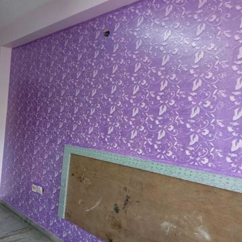 Royal Pattern Wallpapers PVC Purple Interior Wallpaper