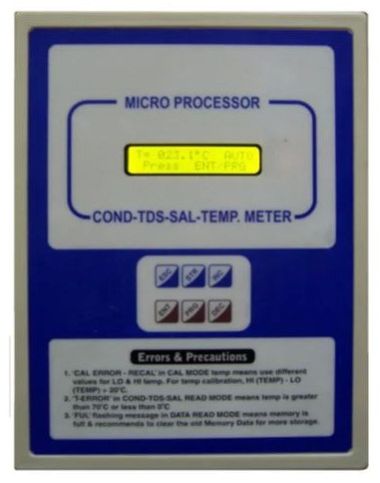 Microprocessor Based Digital Cond TDS Sal Meter
