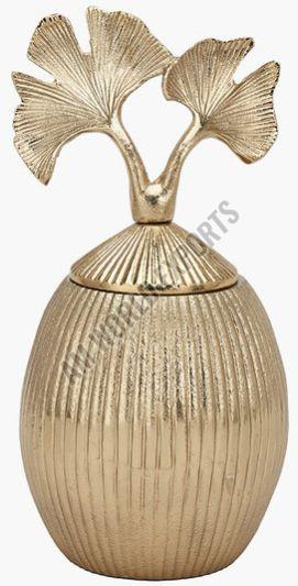 Golden Ginkgo Leaf Decorative Box