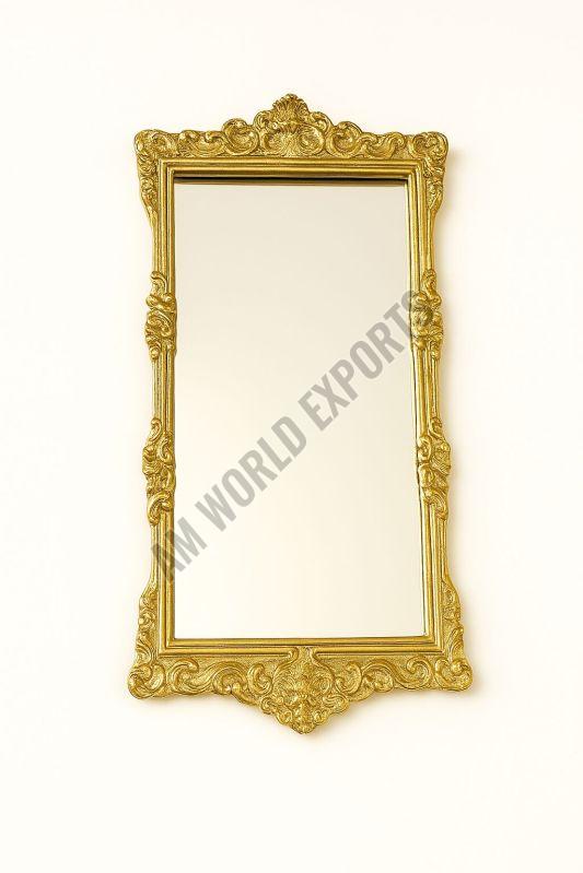 Ornate Golden Rectangular Tray