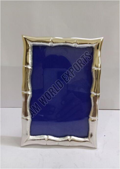 Two Tone Metal Bamboo Style Photo Frame