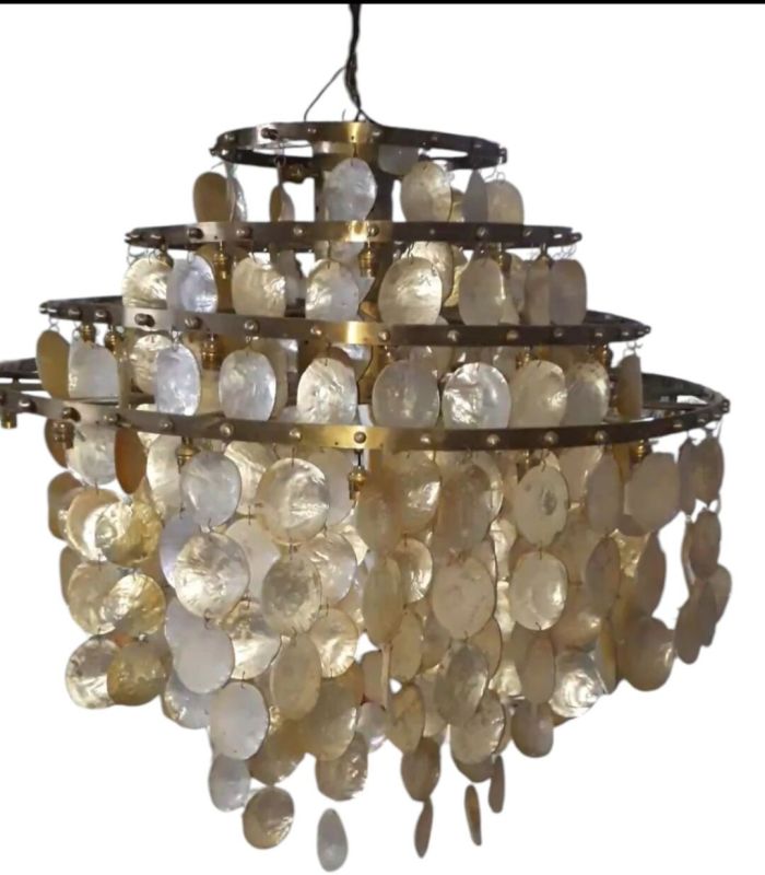 Brass Chandeliers (M.o.p) Lamp