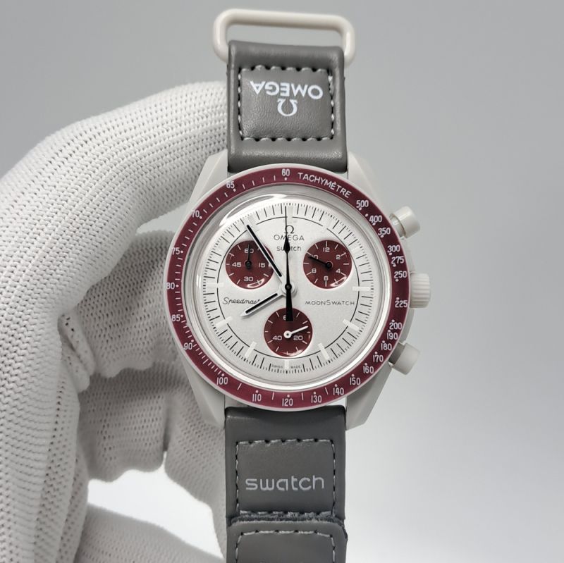 Omega Speedmaster Swatch Moonswatch Mission to Pluto Chronograph Swiss Watch