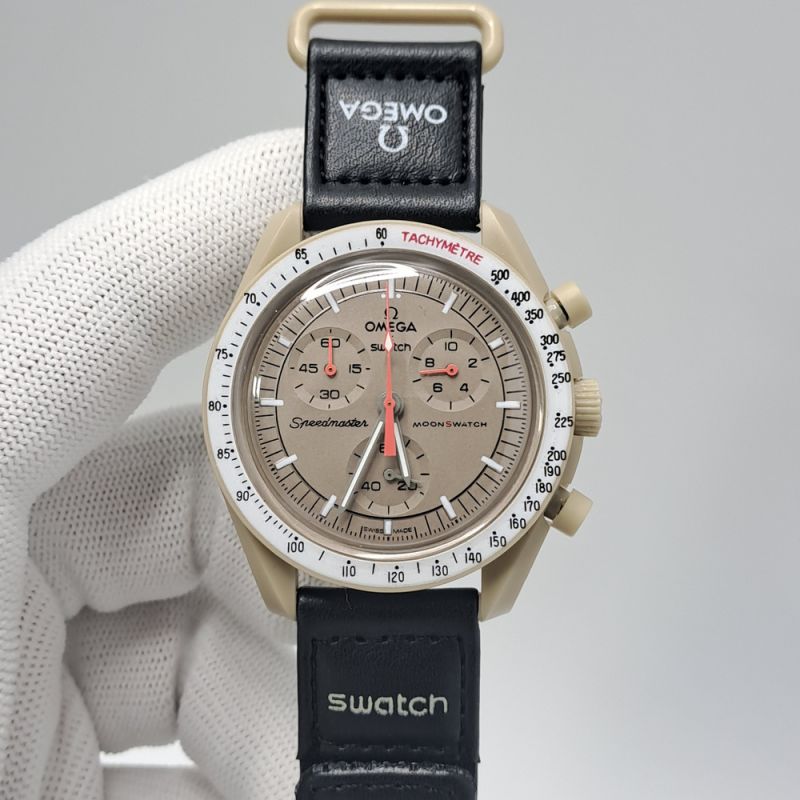 Omega Speedmaster Swatch Moonswatch Mission to Jupiter Chronograph Swiss Watch