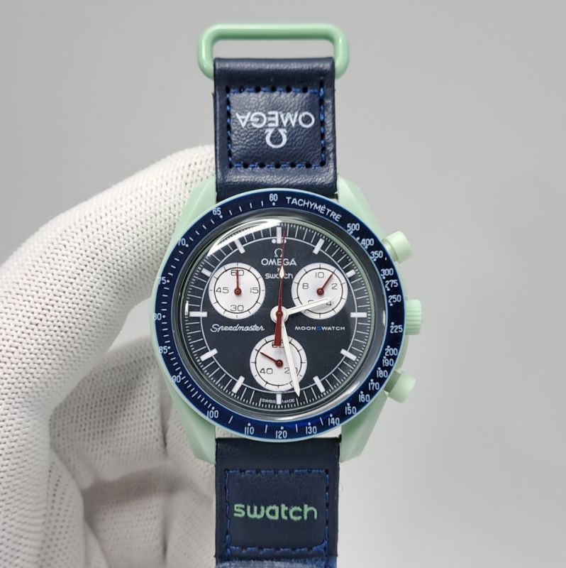 Omega Speedmaster Swatch Moonswatch Chronograph Swiss Watch