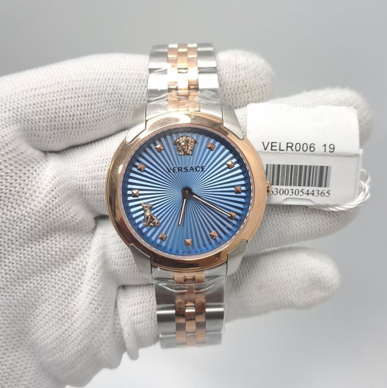 Versace Audrey Dual Tone Blue Dial Store Quality Swiss Watch