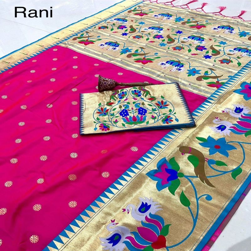 Pure Soft Kanchivaram Paithani Silk Saree