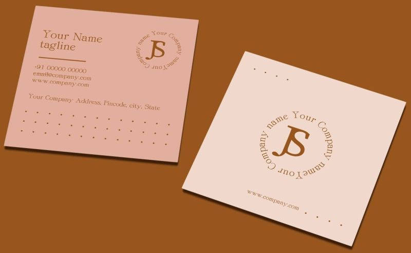 Square Corner Visiting Card Printing Service