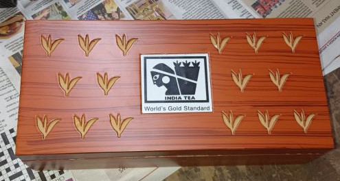 Polished Wood Plain MDF Packaging Box, Color : Brown Antique