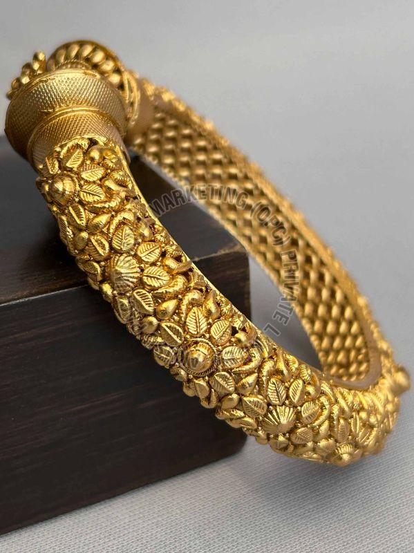 Antique Gold Plated Kada Bangle