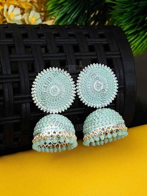 Kundan Stone Bridal Jhumka Earring