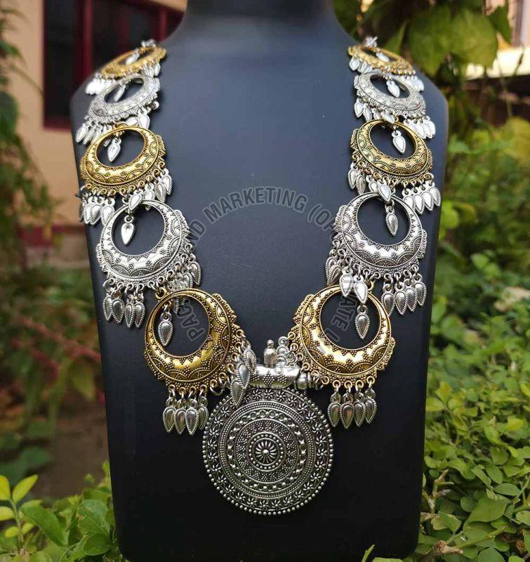 Oxidized German Silver Necklace Set